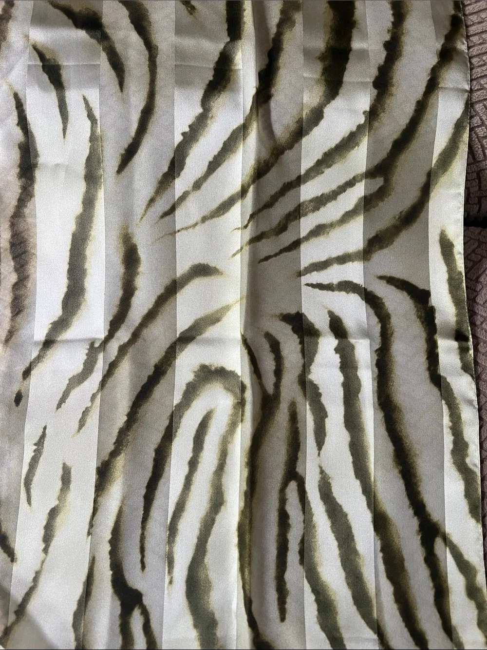 NWT Symphony Sage Stripe scarf.